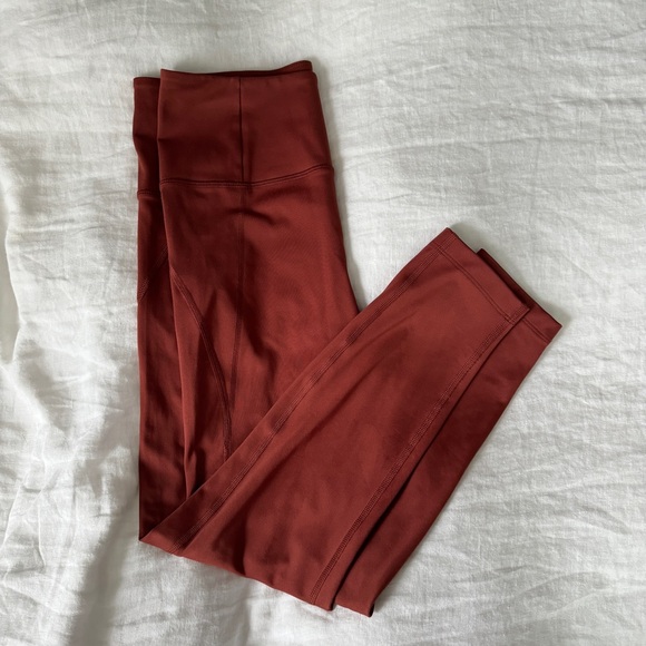 Girlfriend Collective Compressive High-Rise Legging - Limited Ed Color Sedona - Picture 6 of 6